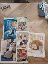 6 Toy Knitting Patterns Woodland Animals Alan Dart Fairy Postman Pat Xmas Doll