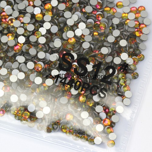 1440pcs 3mm ss12 crystal glass - crystal,