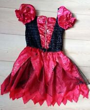 Girls George Asda Red Halloween Dress Costume 7-8 Years (122-128cm)