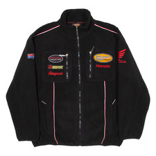 HONDA Mens Fleece Jacket Black