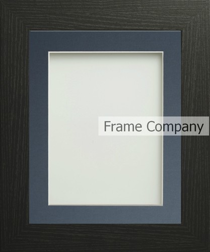Black woodgrain picture frames - black,