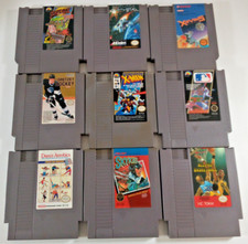 Nintendo NES USA NTSC bundle joblot X Men Skykid Xevious Gotcha! Gretzky 9 games