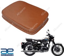 Pure Leather Pillion Saddle Seat Brown for Royal Enfield Classic 350 500 @US