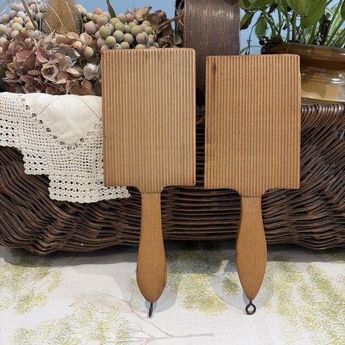 Vintage pair wooden - pair, butter