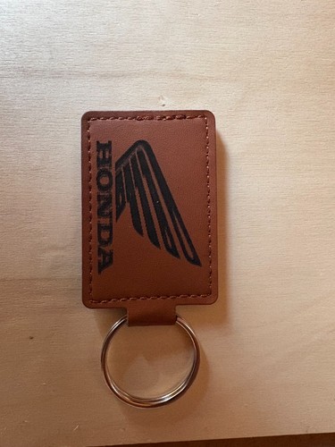 Honda leather split keyring - honda,