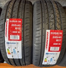 2x 205/45R17 BUDGET TYRES