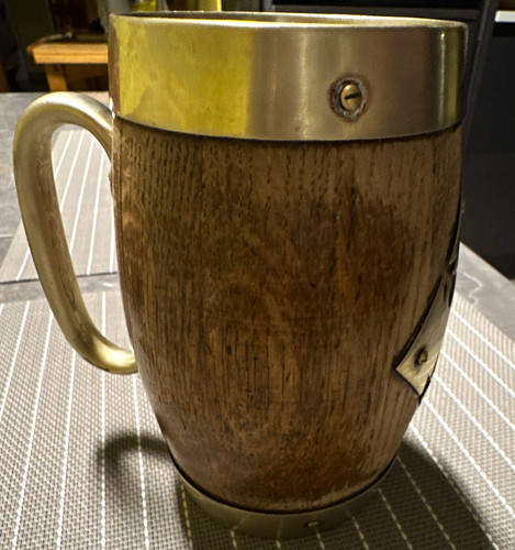Vintage wooden beer tankard - wooden,