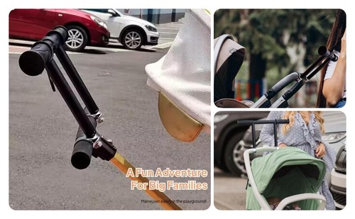 Metal stroller handle - stroller,