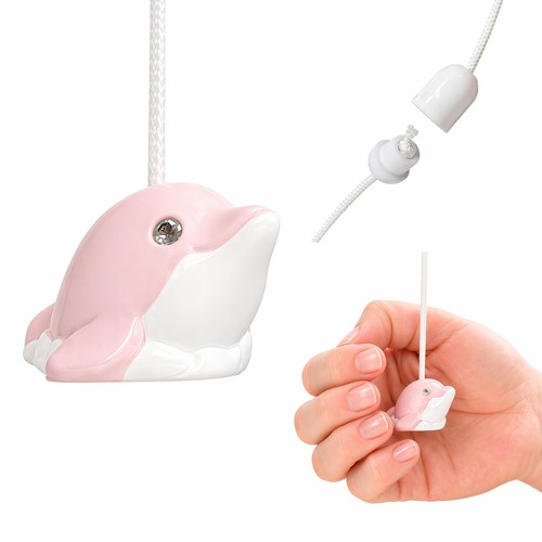 Mini pink dolphin light pull - light,