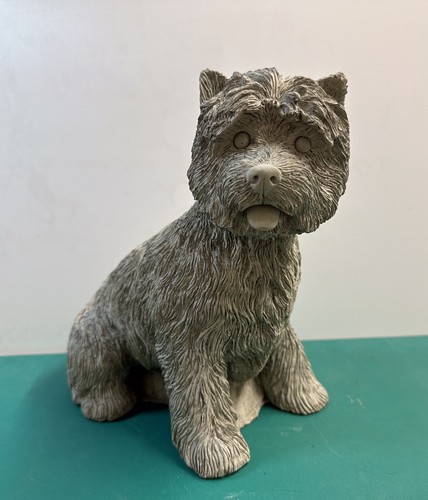 Concrete westie dog statue - concrete,