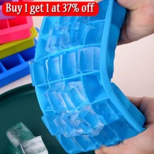 Silicone 24 Square Chocolate Mould Candy Ice Cube Tray Mold Icing Freezer UK