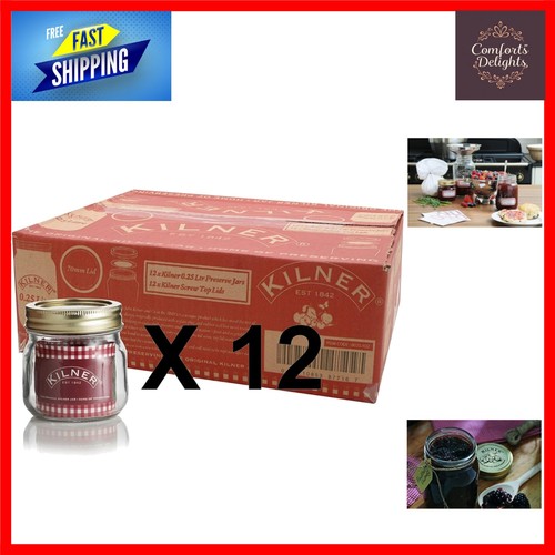 Set clear glass preserve - set, 12