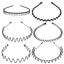 Black Metal Sports Hairband