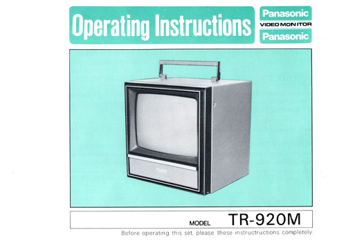 Panasonic video monitor - video,