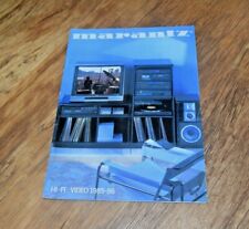 Marantz HiFi Video catalogue 1985 - 86 RARE stereo equipment CD player etc Retro