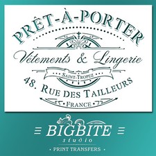 Shabby Chic STENCIL: French