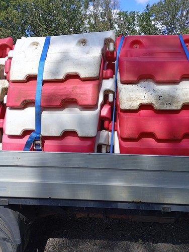 Road traffic barrier water - traffic,