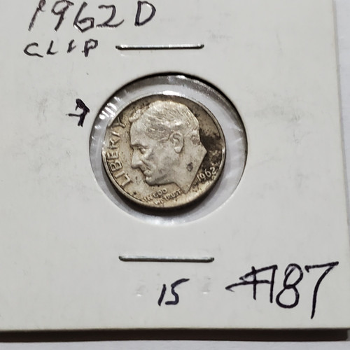1962 rim clip error dime - 1962-d,
