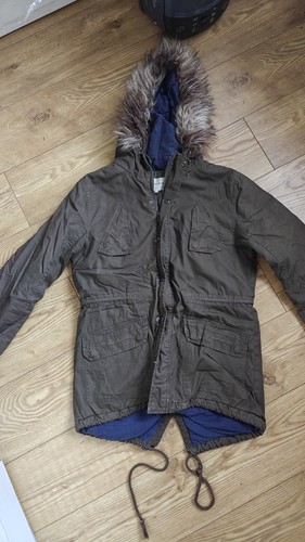 River island men khaki parka - men's,