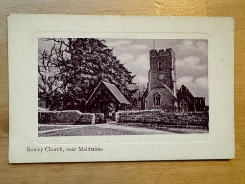 Postcard boxley church near - postcard,