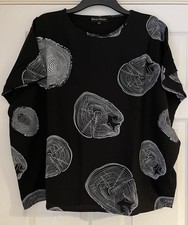 Ladies Black Frank Usher Sleeveless Top- Size S/M