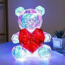 Starlightz LED USB Light Up Teddy Bear Colorful LED Light Teddy Bear With Heart