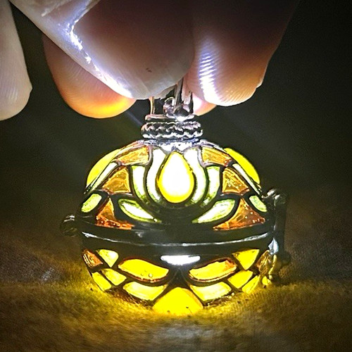 Lotus flower pendant charm - pendant,