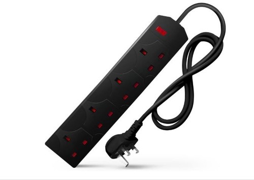 Black electric extension - black, lead