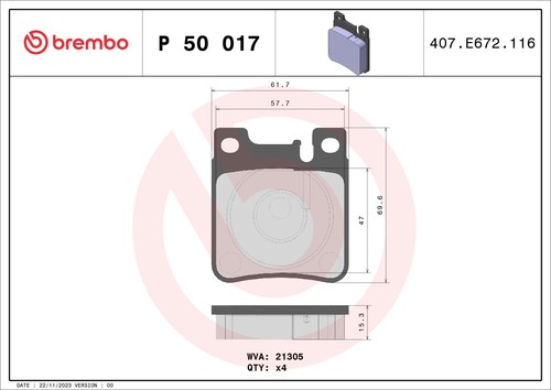 Fits brembo 017 brake - fits,