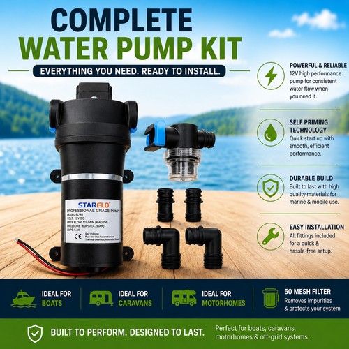 Starflo 12v water - 12v, pump