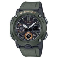 Casio Watch GA-2000-3AER Mens  G Shock Carbon Guard Green RRP £119.00