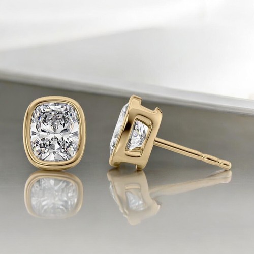14k yellow gold lab grown - 14k,