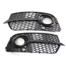 Pair Front Bumper Grille Fog Light Vent Grill Cover For Audi Q5 S Line 2013-2017