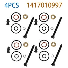 4PCS Injector Seal Kit & Bolts Fit Bosch PD Injector VW Transporter 1.9 TDi UK