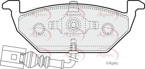 Apec front brake pad set - apec,