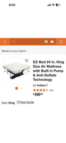 Ivation ezbed king mattress - king,
