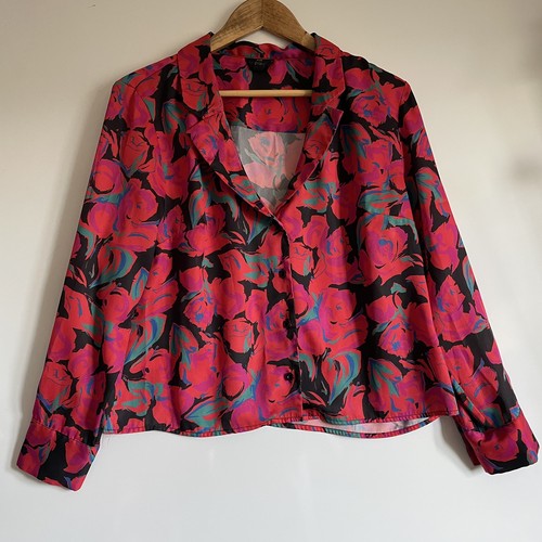 Topshop vintage satin - satin, floral