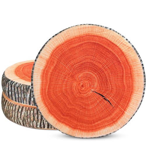 Pcs wood slice pillow round - pillow,
