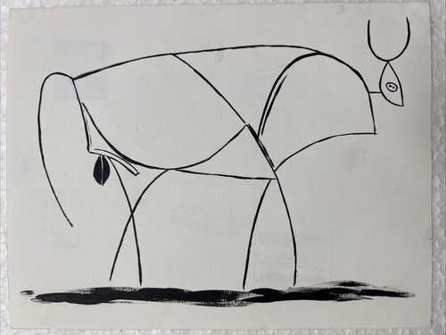 Pablo picasso drawing old - on,
