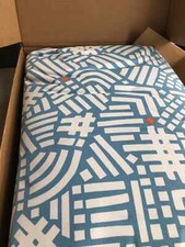 Ikea Lycksele 2 Seat Sofa-bed Cover Blue/White/Orange Tutstad Multicolour NEW