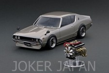 Ignition Model IG1847 1/18 Nissan Skyline 2000 GT-R (KPGC110) Silver With Engine