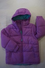 MUDDY PUDDLES PUFFA JACKET / GILET - PURPLE - AGES 2 3 4 5 6 7 8  9 10 11 12 YRS