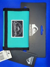 BNWT Vintage Quicksilver Tri-fold Wallet Canvas In Teal