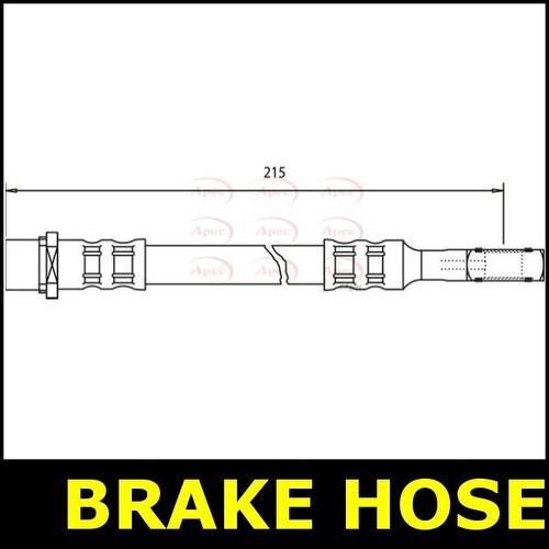 Brake hose outer rear - brake, for