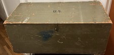 WW2 Military FOOT LOCKER 1943
