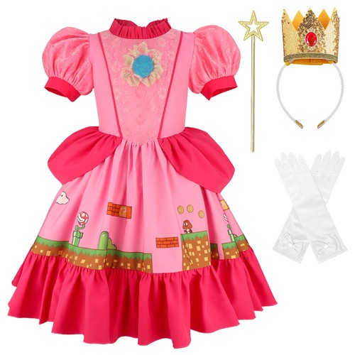 Princess peach cosplay costume - peach,