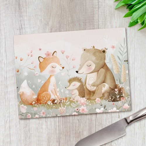 Forest friends glass - friends,