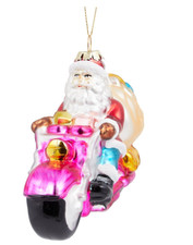 SANTA RIDING MOTORBIKE