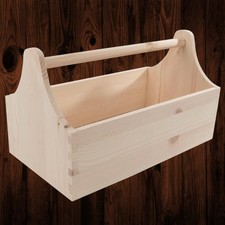 Wooden tool box plain - wooden,