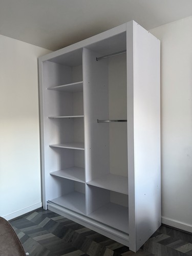 White open concept wardrobe - white, open-concept/wardrobe/